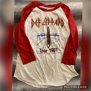 Def Leppard Baseball Tee